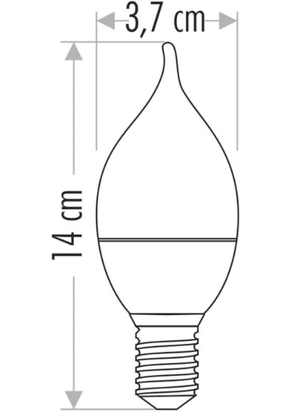 CT-4084 LED Ampul 8W E14 Kıvrık Buji Ampul 3200K Günışığı Avize ve Dekoratif Aydınlatma modelleri