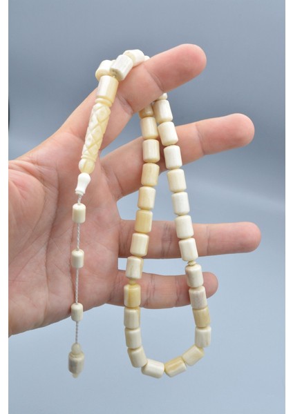 Usta Işi Imamesi Oymalı Kapsül Kesim Iri Boy Balina Kemiği Tesbih indirimleri