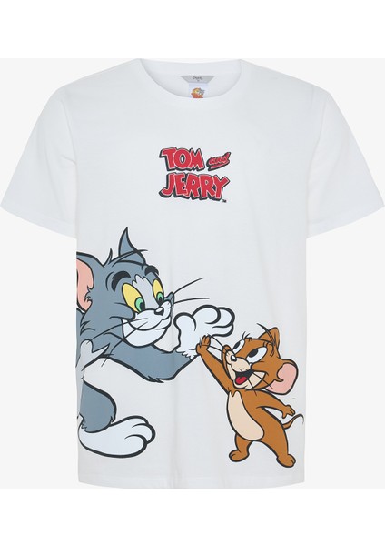 Erkek Tom&jerry Slogan Baskılı Kısa Kollu Pijama Takımı fiyatları