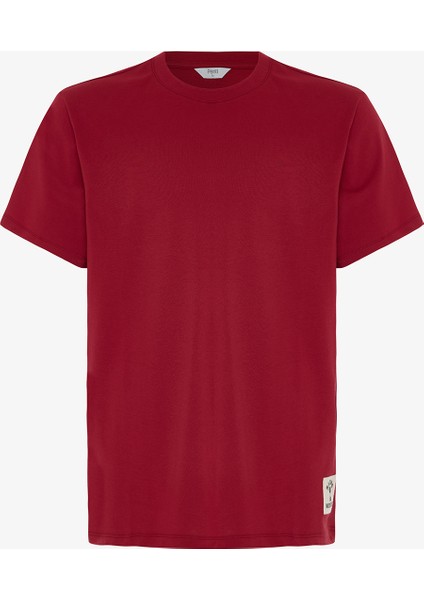 Bordo Erkek Slogan Baskılı Kısa Kollu Pamuklu Pijama Takımı fiyatları