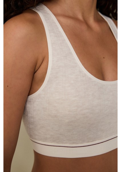 Bej Melanj Melanj Çıkarılabilir Kaplı Balensiz Sütyen modelleri