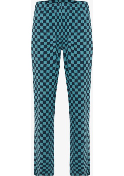 Erkek Skater Slogan Baskılı Bisiklet Yaka Pamuklu Pijama Takımı modelleri