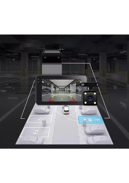 Araç Içi Kamera Wifi Özellikli Ekranlı Ön ve Geri Görüş Kameralı Mikrofonlu 3 Inç Hd fiyatları