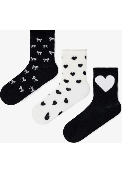 Love Bows Kız Çocuk Fiyonklu Pamuklu 4'lü Soket Çorap fiyatları