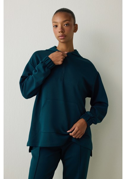 Koyu Yeşil Silky Feel Normal Bel Jogger fiyatları