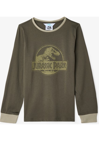 Haki Erkek Çocuk Jurassic Park Pijama Takımı fiyatları