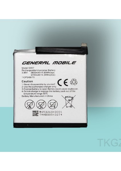 - General Mobile Gm 9 Plus Batarya Pil Orijinal Sıfır