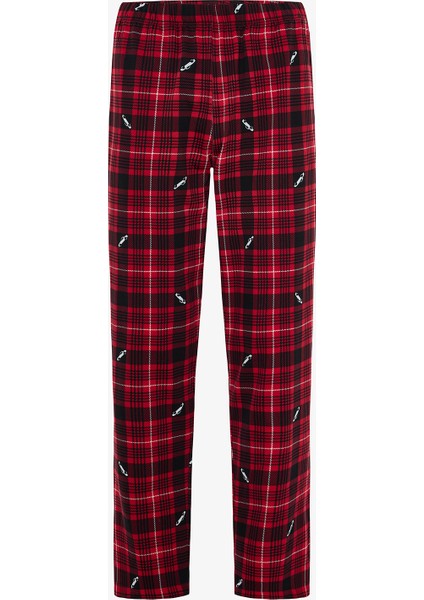 Erkek Klasik Slogan Baskılı Pamuklu Pijama Takımı modelleri