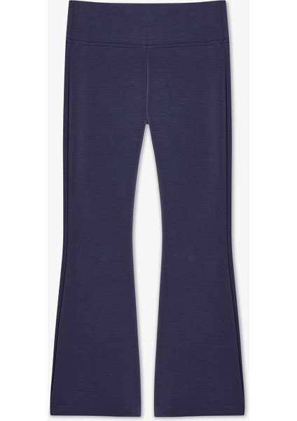 Koyu İndigo Kız Çocuk Modal Soft Yüksek Bel İspanyol Paça Tayt fiyatları