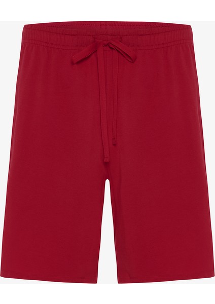 Alev Kırmızı Red Star Erkek Bisiklet Yaka Şortlu Pijama Takımı modelleri