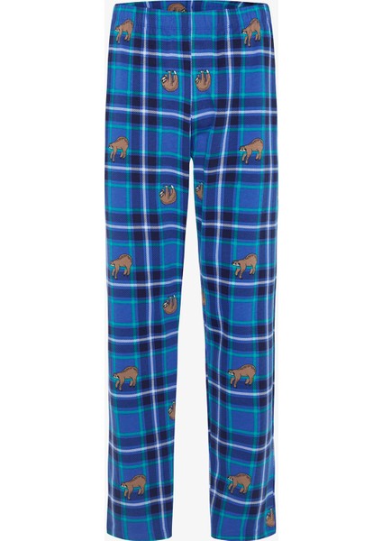 Erkek Level Slogan Baskılı Bisiklet Yaka Uzun Kollu Pijama Takımı modelleri