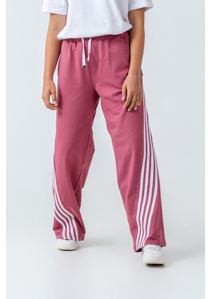 Kız Çocuk Cepli Rahat Kesim Penye Eşofman Altı modelleri