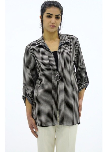 Fermuarlı Viskon Gömlek modelleri