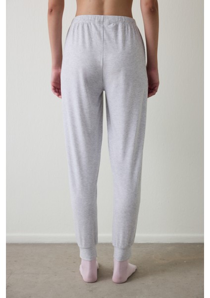 Açık Gri Melanj Not Today Jogger Pijama Altı fiyatları