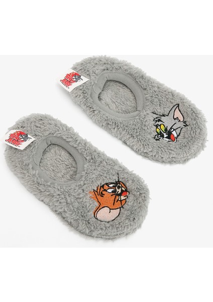 Gri Erkek Çocuk Tom & Jerry Kaymaz Tabanlı Ev Patiği fiyatları