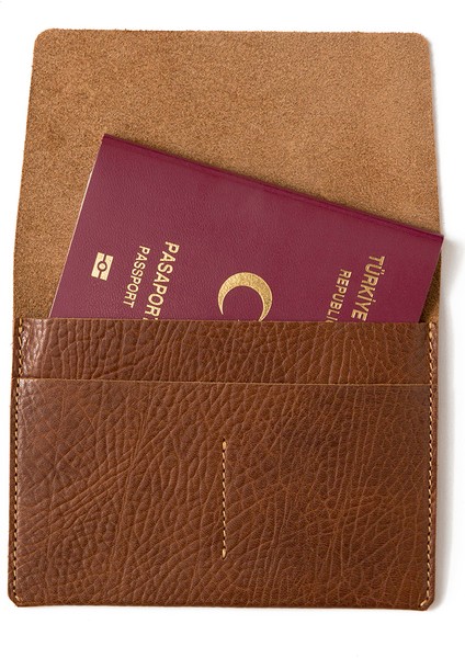 Kahve Deri Pasaport Kılıfı Ve Kartlık fiyatları