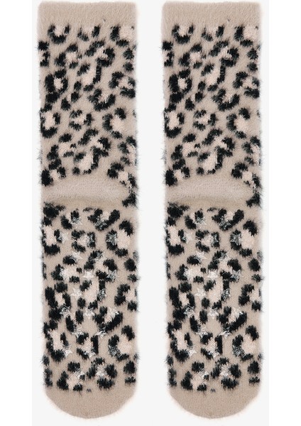 Açık Bej Leopar Desenli Ev Patiği fiyatları