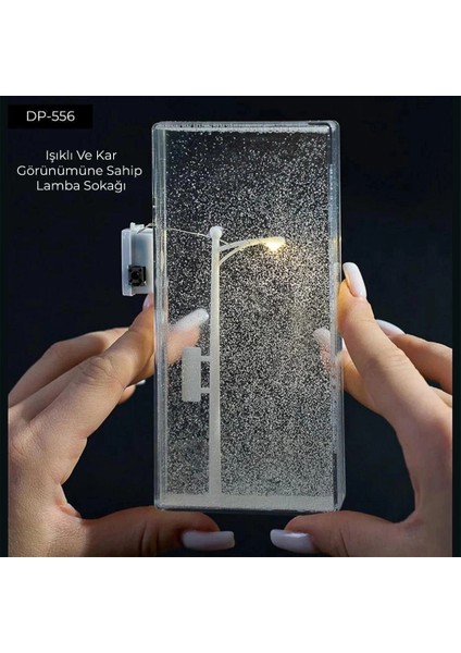 Dempower Işıklı ve Kar Görünümlü Sokak Lambası Küre