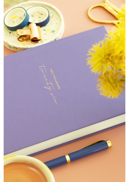 2026 Yılı A5 Tam Gün Ajanda 15X22 cm - 365 Gün Lila fiyatları