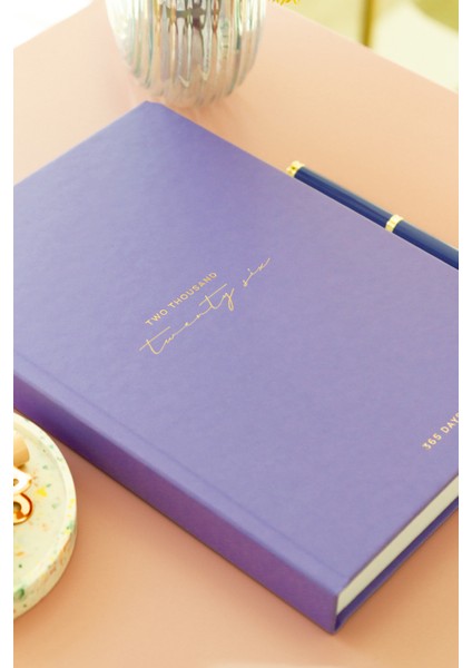 2026 Yılı A5 Tam Gün Ajanda 15X22 cm - 365 Gün Lila fırsatları