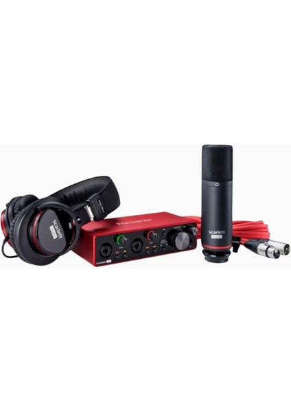 Scarlett 2i2 Studio 3. Nesil Stüdyo Kiti, Mic-Headphones fırsatları