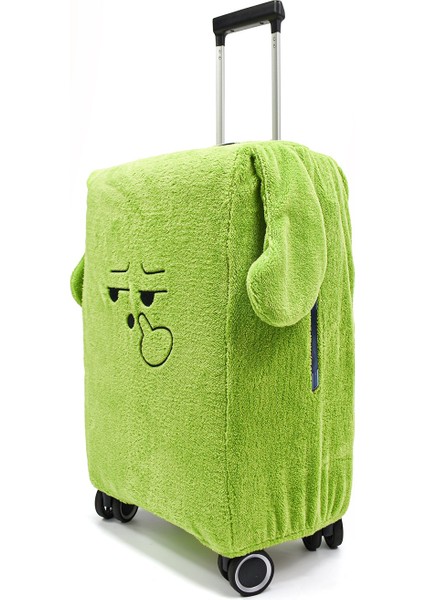 Peluşçu Dayı Şaşkın Şaşkın Yüz Desenli Bavul-Valiz Koruyucu Kılıf | Seyahatlere Neşe Katın modelleri