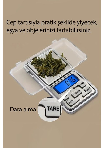 Hassas Dijital Mini El Tartısı, Kuyumcu ve Takı Ölçüm Aracı, Gri Renk modelleri