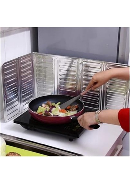 Iki Parça Pratik Ocak Kenarı Yağ Koruyucu Alüminyum Levha 32,5X84 cm fiyatları