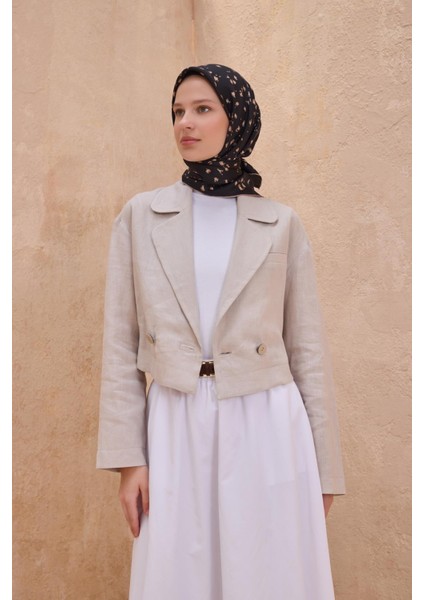 Tivil Saf İpek Eşarp 4126 - 33 Siyah Karışık Desen fiyatları