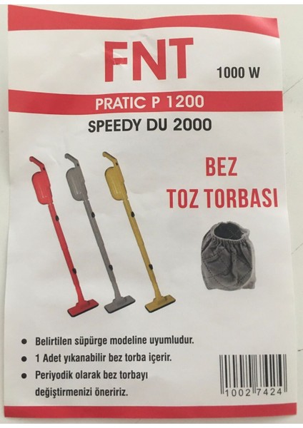 Dikey Süpürge Toz Torbası 10'lu ve Tırnak Seti Hediye, Gri Renk indirimleri