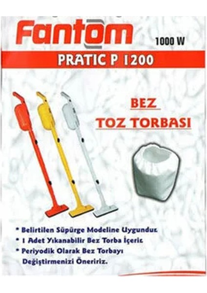 Dik Süpürge Torbası, 10 Adet, Beyaz, Dayanıklı ve Pratik Temizlik Çözümü