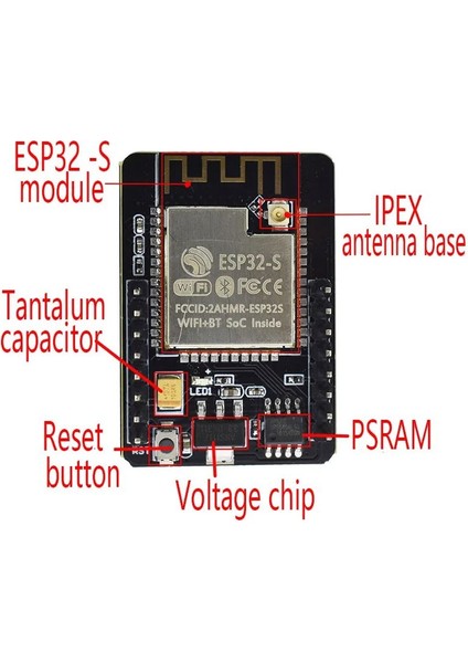 ESP32-CAM Wifi Bluetooth Geliştirme Kartı