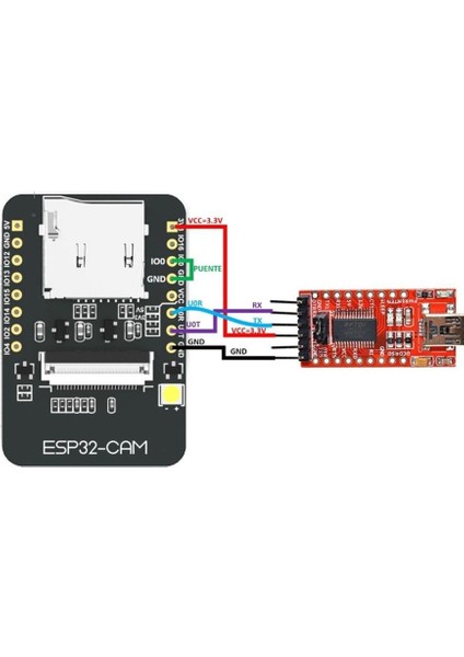 ESP32-CAM Wifi Bluetooth Geliştirme Kartı