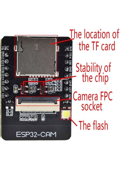 ESP32-CAM Wifi Bluetooth Geliştirme Kartı