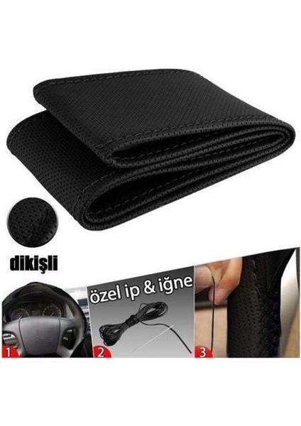 Tofaş Uyumlu Şahin S 1988-1997 Direksiyon Kılıfı / Siyah (2606) TKNTK28