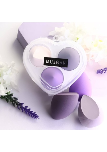 Lılyth 3’lü Kalp Kutulu Renkli Makyaj Sünger Seti | Fondöten & Kapatıcı Uygulama Süngeri indirimleri