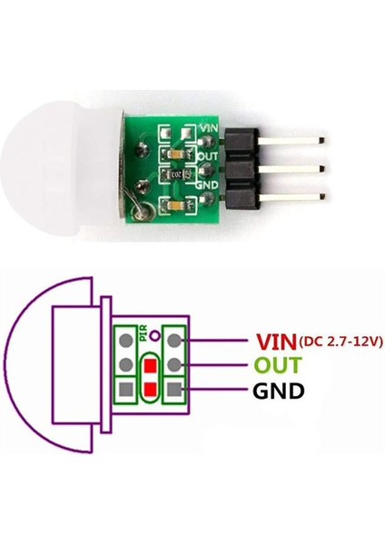 Mini Pır Dedektörü Sensör AM312 modelleri