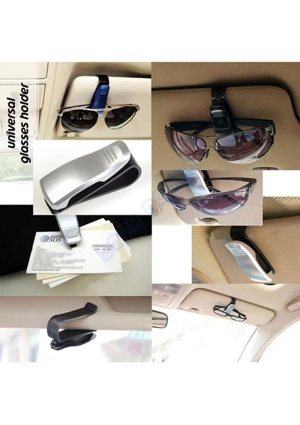 Araç Içi Gözlük ve Kartvizit Tutacağı Klipsli