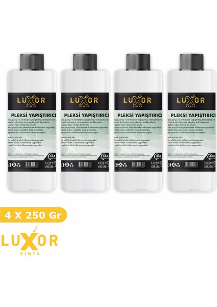 Pleksi Yapıştırıcı 4 x 250 gr