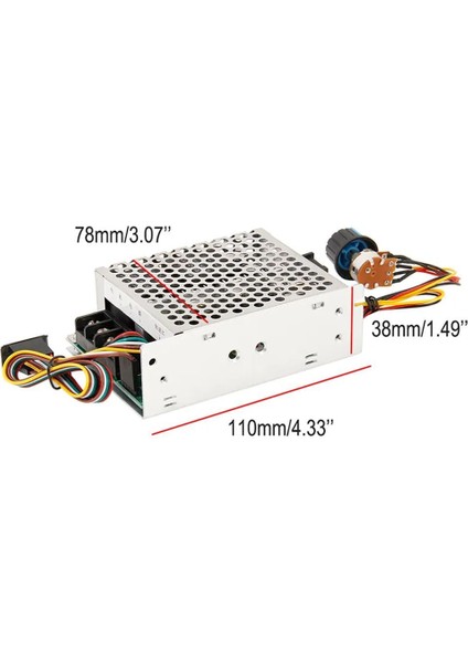 Dijital Göstergeli Takometreli Çift Yönlü Ileri Geri Dc Motor Hız Regülatörü 40A 12V24V36 modelleri