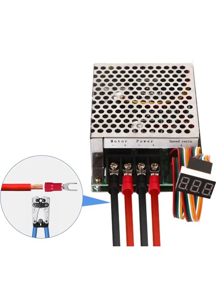 Dijital Göstergeli Takometreli Çift Yönlü Ileri Geri Dc Motor Hız Regülatörü 40A 12V24V36 indirimleri