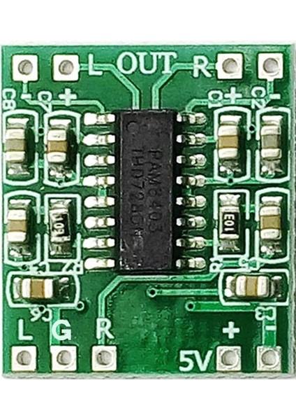 Minyatür Dijital Güç Amplikatör Devresi 2*3W Class D PAM8403 Power Amplifier Board 2.5~5V