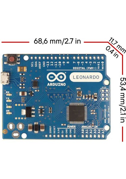 Leonardo R3 ATMEGA32U4 Mikrodenetleyici fırsatları
