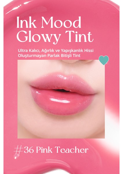 Kalıcı, Pigmentli, Parlak Bitişli Tint PERIPERA Ink Mood Glowy Tint (36 Pink Teacher) fiyatları