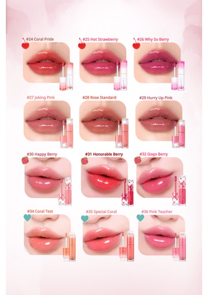 Kalıcı, Pigmentli, Parlak Bitişli Tint PERIPERA Ink Mood Glowy Tint (36 Pink Teacher) fırsatları