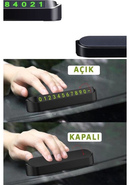 Opel Combo Uyumlu Parkmatik Numaratör Cam Önü Aç Kapa Telefon Numarası TF780 TKNTK113 fırsatları