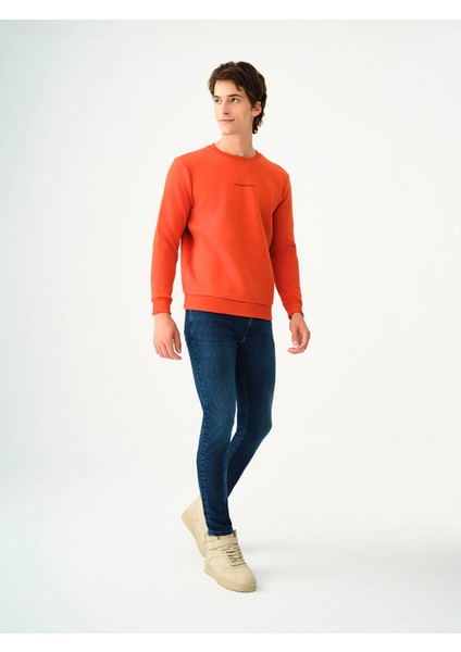 Regular Fit Turuncu Erkek Sweatshirt LF2034268 fiyatları