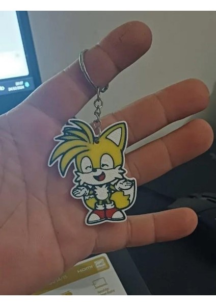 Tails Sevimli Figür Karakter Anahtarlık
