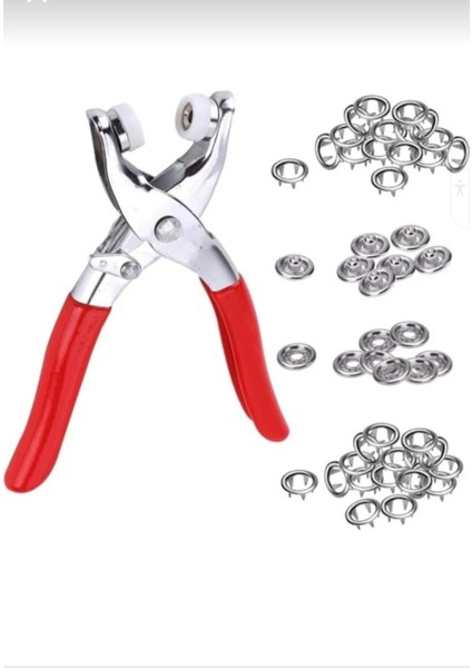 9.5 mm Metal 50 Çıt Çıt Seti, El Pensesi Gömlek ve Bebe Montaj Çıtçıtleri