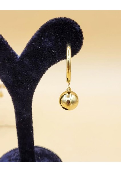 Gold Küre Sallantılı Çelik Küpe fırsatları